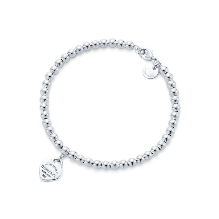 TF Heart Silver Bracelet