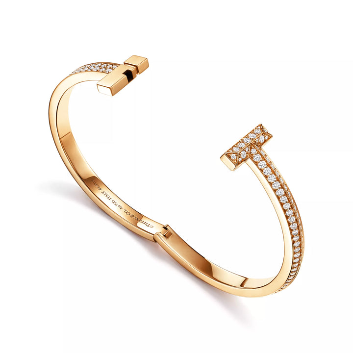 T1 Golden Pavé Zirconia Bangle