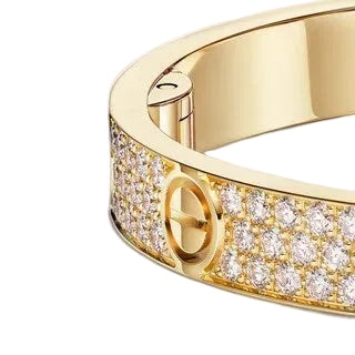 Love Gold Paved Bracelet