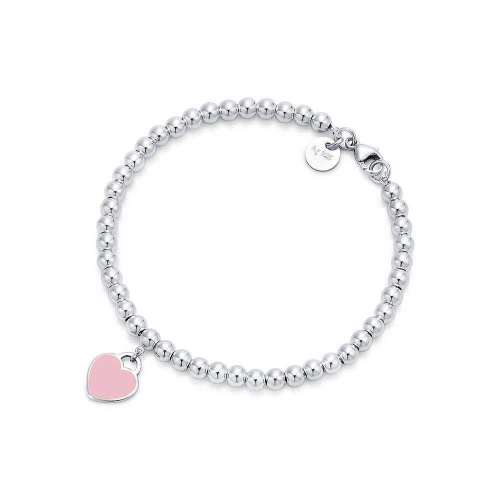 TF Heart Silver Bracelet