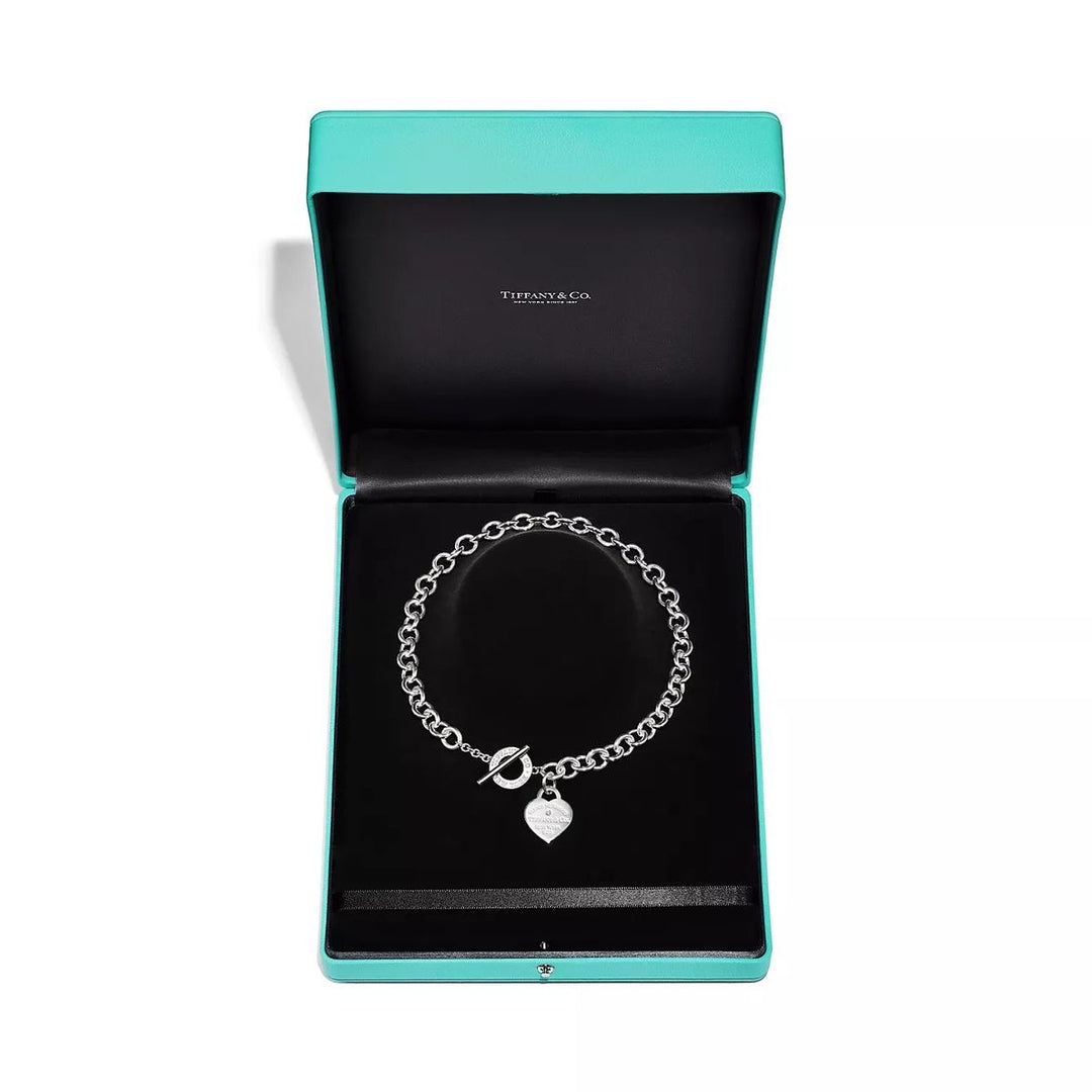 TF Necklace with T-Clasp and Heart
