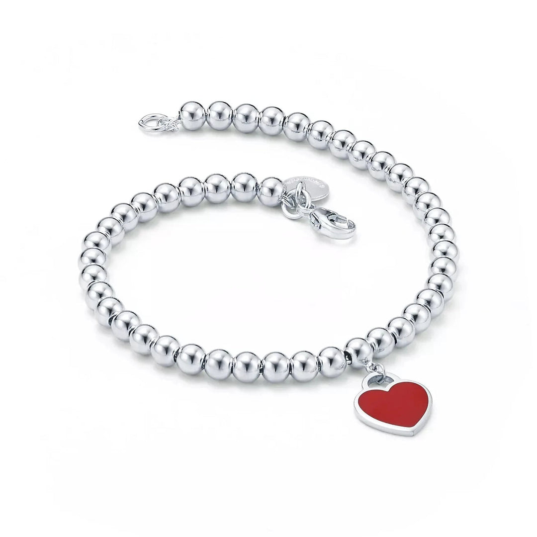 TF Heart Silver Bracelet