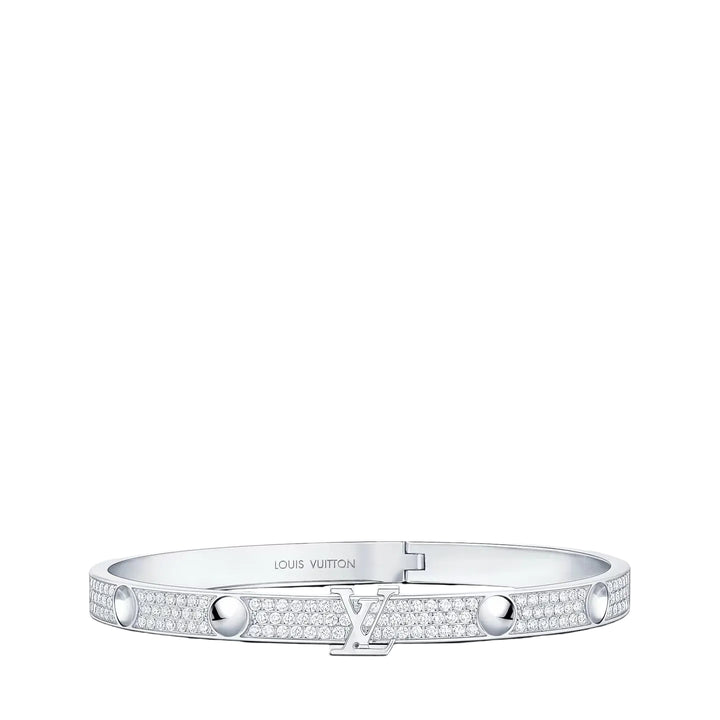 LV Empreinte Pavé Zirconia Silver Bracelet