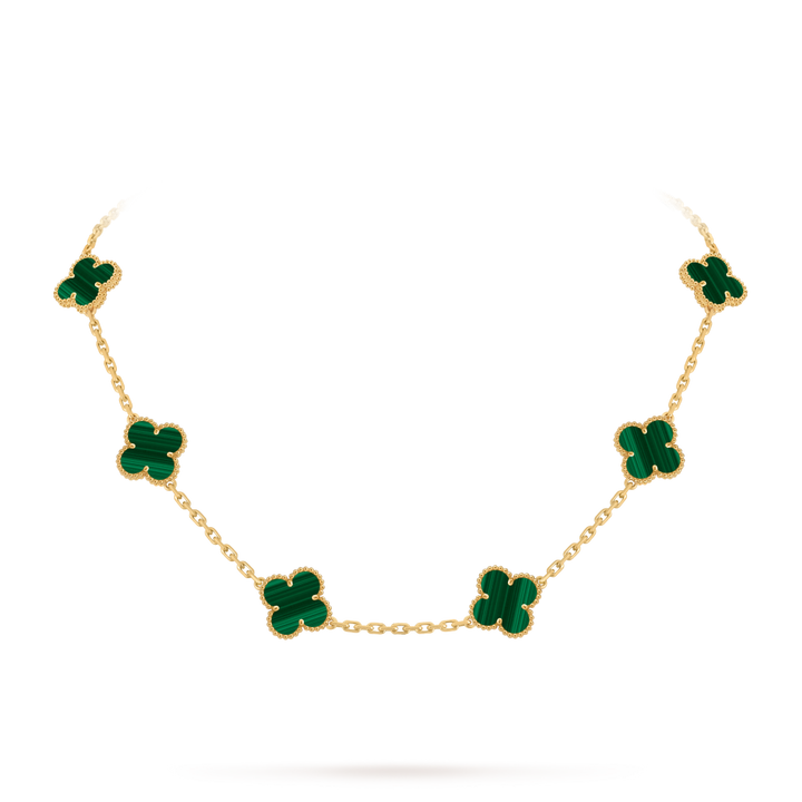 Vintage Alhambra 10 Clover Necklace – Green