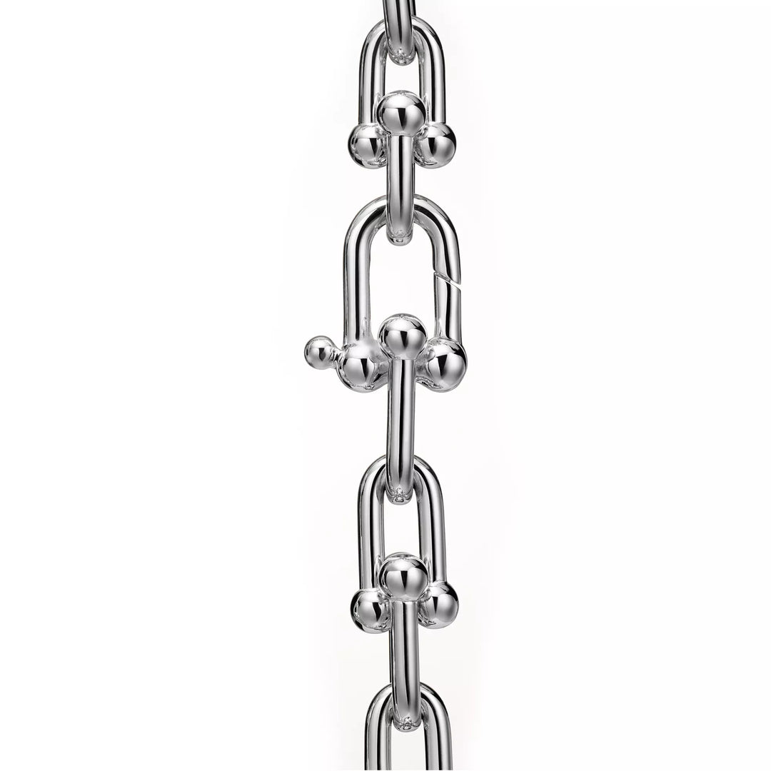 Silver Diamond Link Bracelet