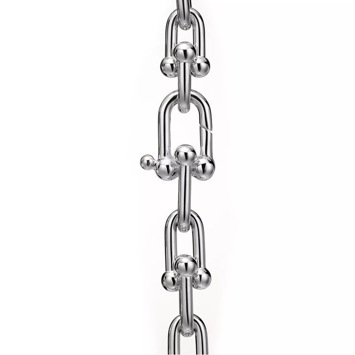 Silver Diamond Link Bracelet