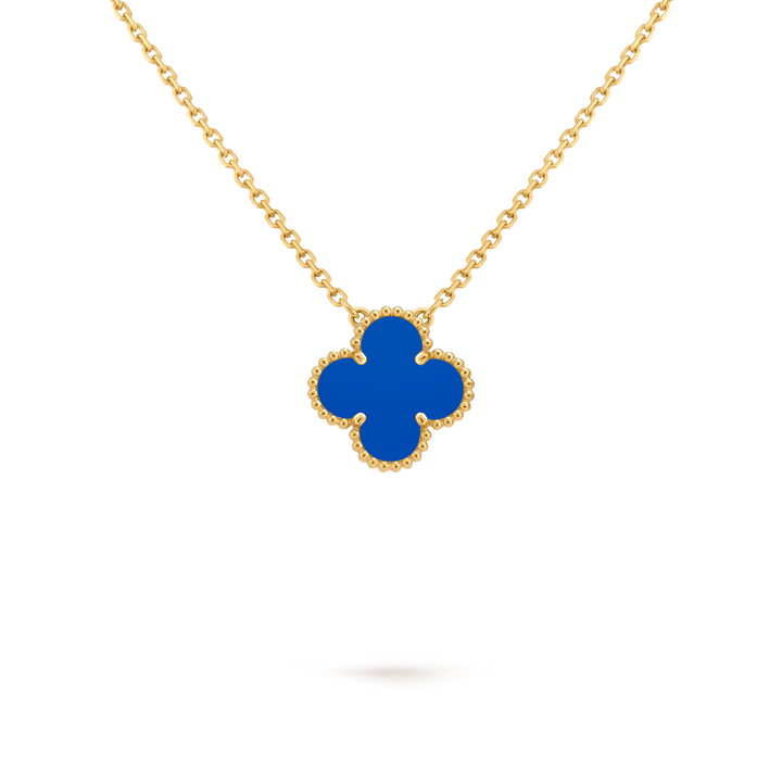Vintage Alhambra Pendant Necklace - Blue