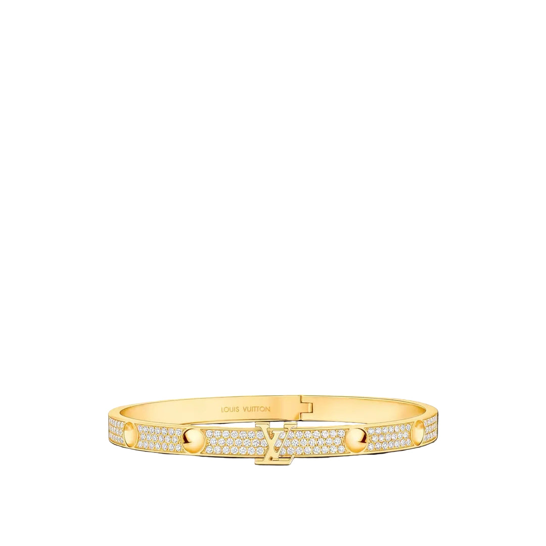 LV Empreinte Pavé Zirconia Gold Bracelet