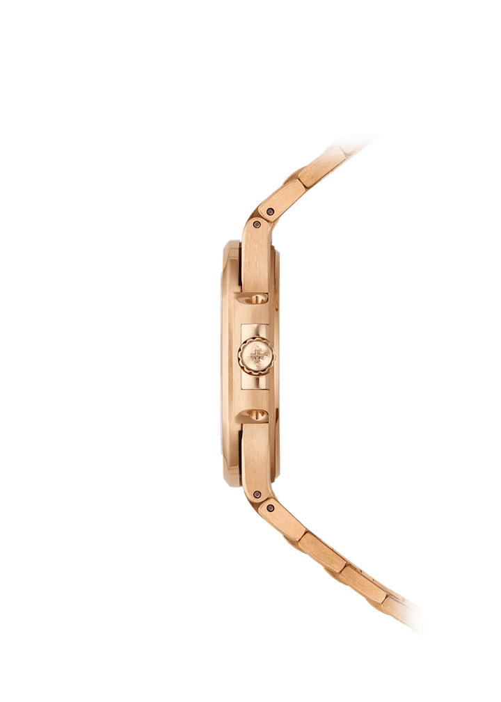 PTK Nautilus Rose Gold Watch - Purple Dial