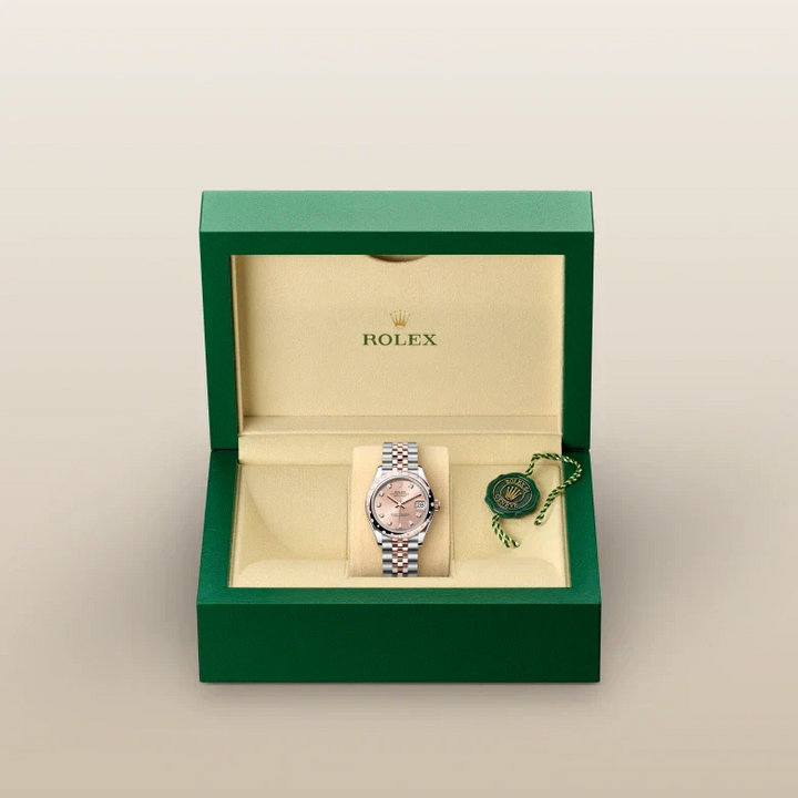 RLX Date Just 31 Rose Watch – Zirconia Dial