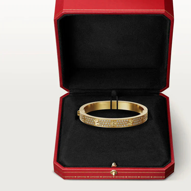 Love Gold Paved Bracelet