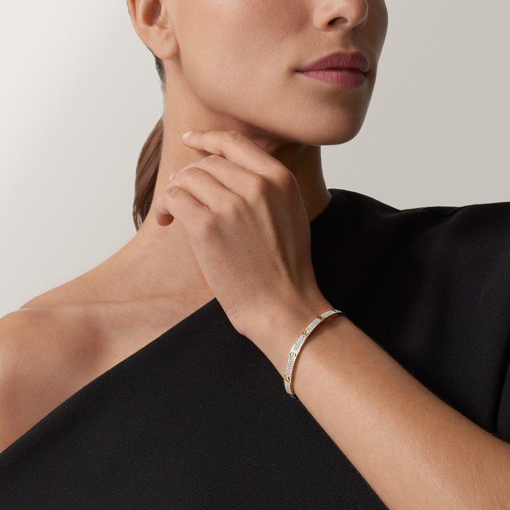 Love Gold Paved Bracelet