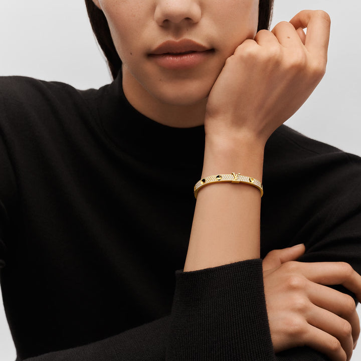 LV Empreinte Pavé Zirconia Gold Bracelet