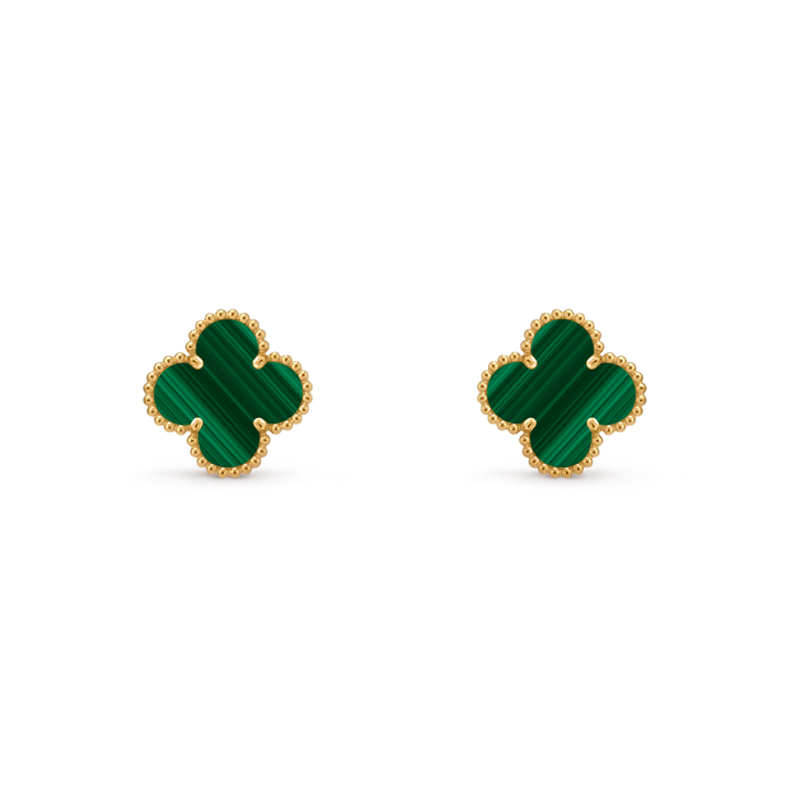 Vintage Alhambra Earrings - Green