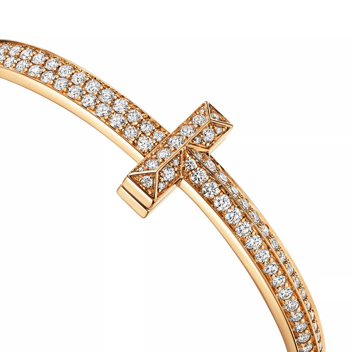 T1 Golden Pavé Zirconia Bangle