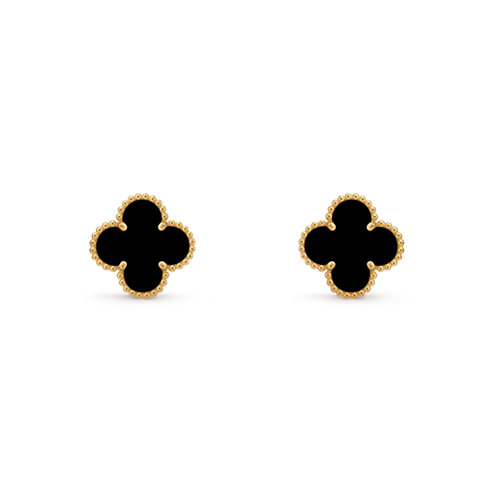 Vintage Alhambra Earrings - Black