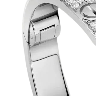 Love Silver Paved Bracelet