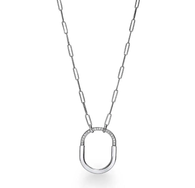 Silver Lock Necklace