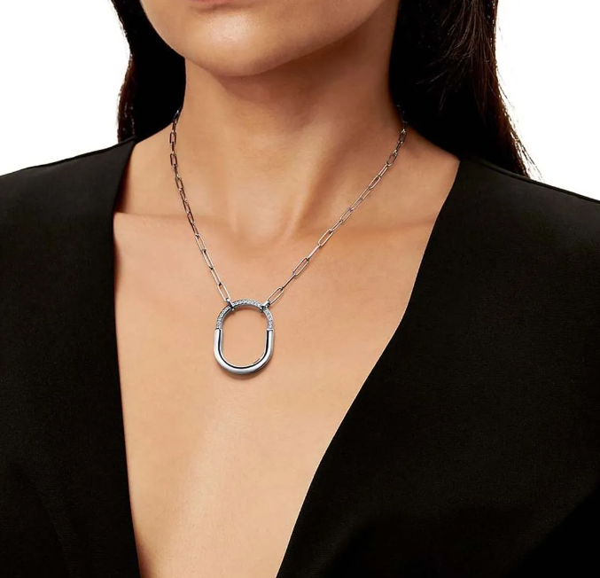 Silver Lock Necklace