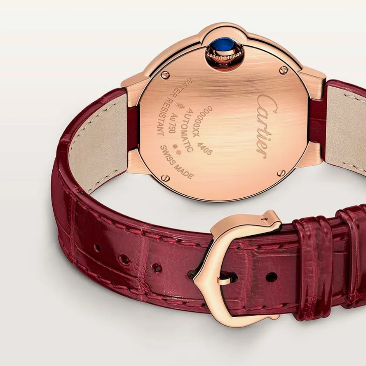 Rose Leather Bleu 33mm