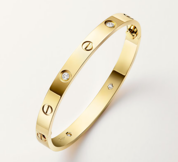 Golden Love with Diamonds