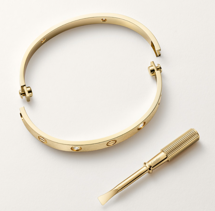 Golden Love with Diamonds
