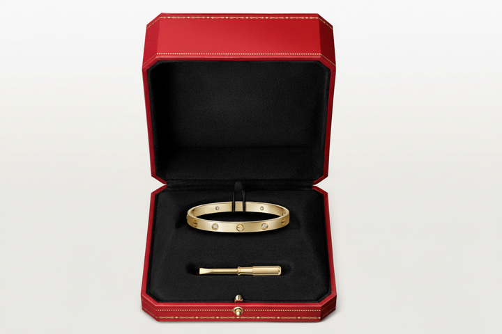 Golden Love with Diamonds