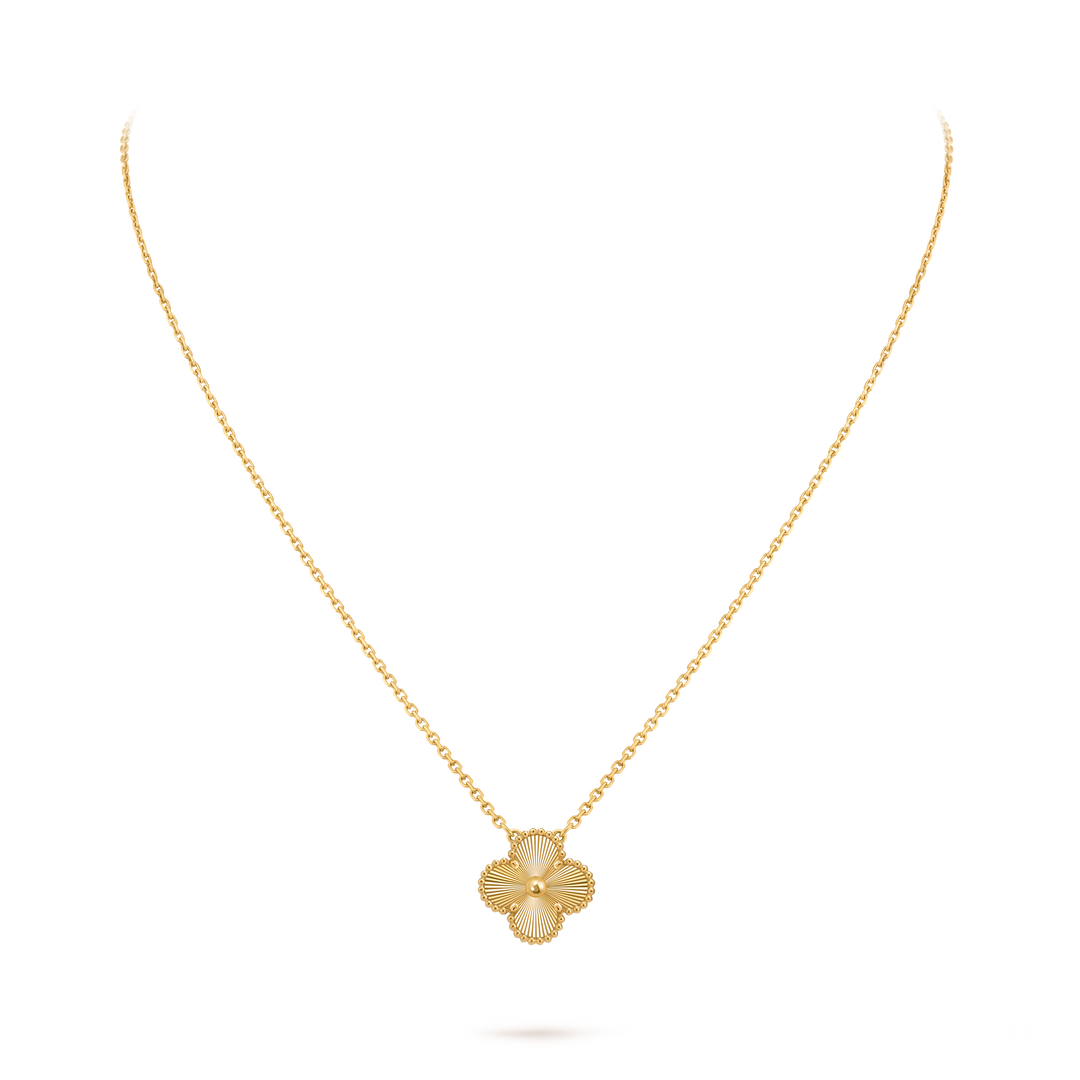 Vintage Alhambra Pendant Necklace - Gold