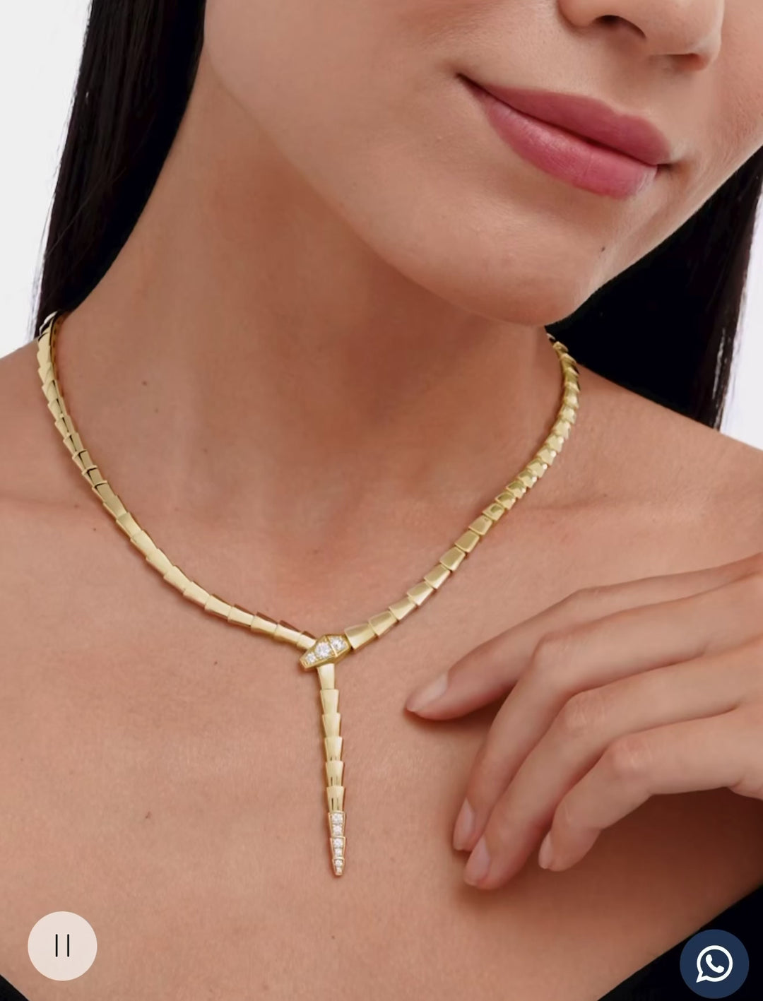 BV Serpenti Viper Necklace